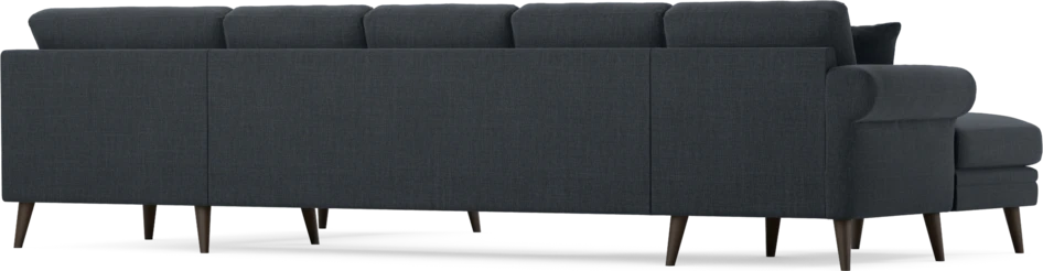 Eden - 3-sits soffa med schäslong vänster och divan höger - Blå