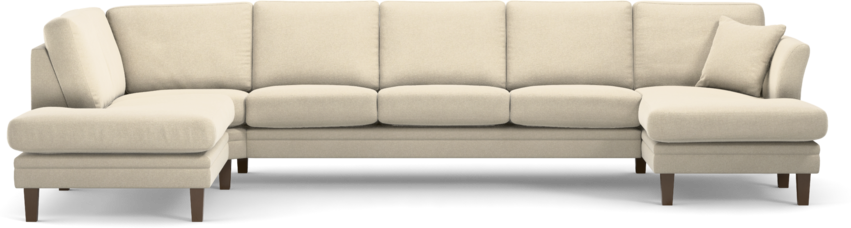 Eden - 3-sits soffa med divan vänster och schäslong höger - Beige