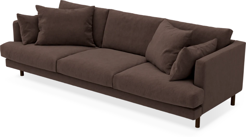 Harper - 4-sits soffa - Brun