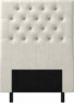 Delux Pikerad XL - Sänggavel, 90-210 cm - Beige