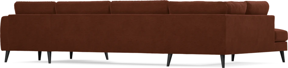 Bridge - 3-sits soffa med divan vänster och schäslong höger - Orange