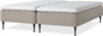 Delux Sense - Ramsäng, dubbelsäng med bäddmadrass - Beige