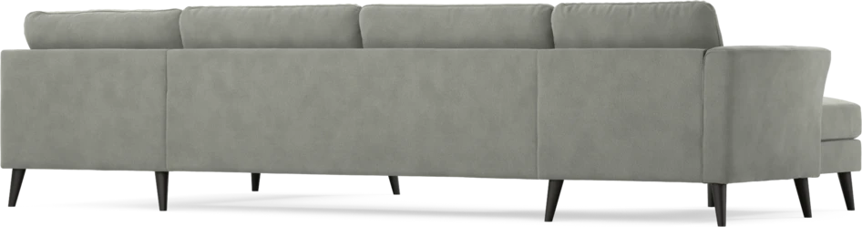 Bridge - 3-sits soffa med schäslong vänster och divan höger - Grå