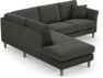 Eden - 2-sits soffa med divan - Grå