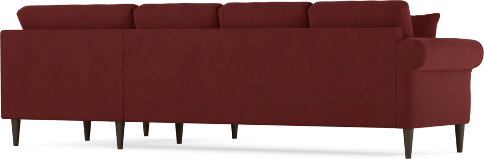 Eden - Hörnsoffa, 3+1-sits - Röd