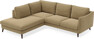 Madison - 2-sits soffa med divan vänster - Brun