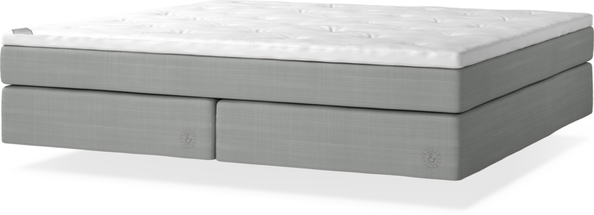 Cape Farewell - Kontinentalsäng, dubbelsäng med svävande utseende - Grå