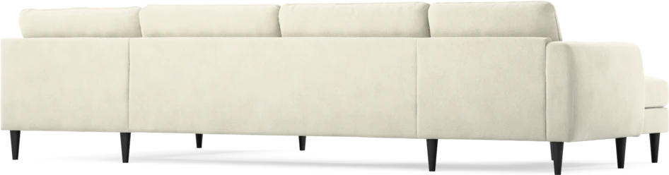 Bridge - 3-sits soffa med schäslong vänster och divan höger - Vit