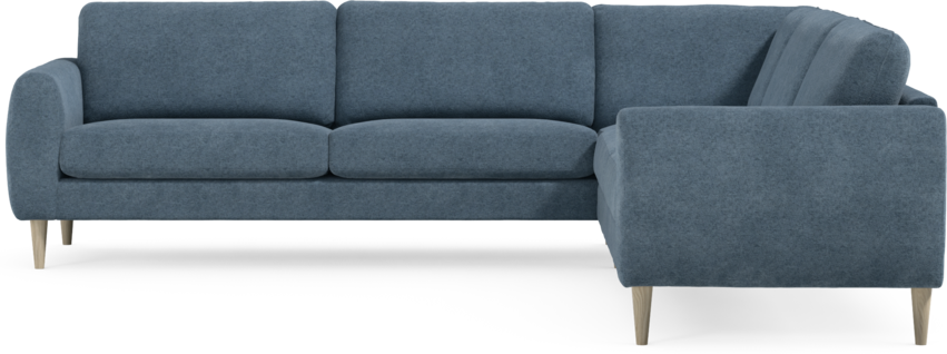 Bridge - Hörnsoffa, 3+3-sits - Blå