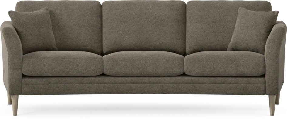 Eden - 3-sits soffa svängd - Brun