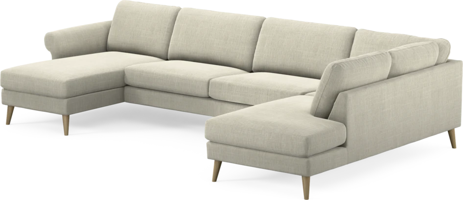 Bridge - 3-sits soffa med schäslong vänster och divan höger - Beige