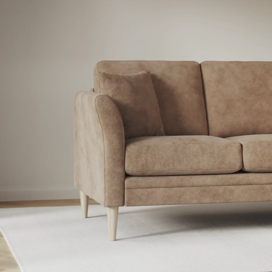 Eden - 3-sits soffa med divan vänster och schäslong höger - Beige