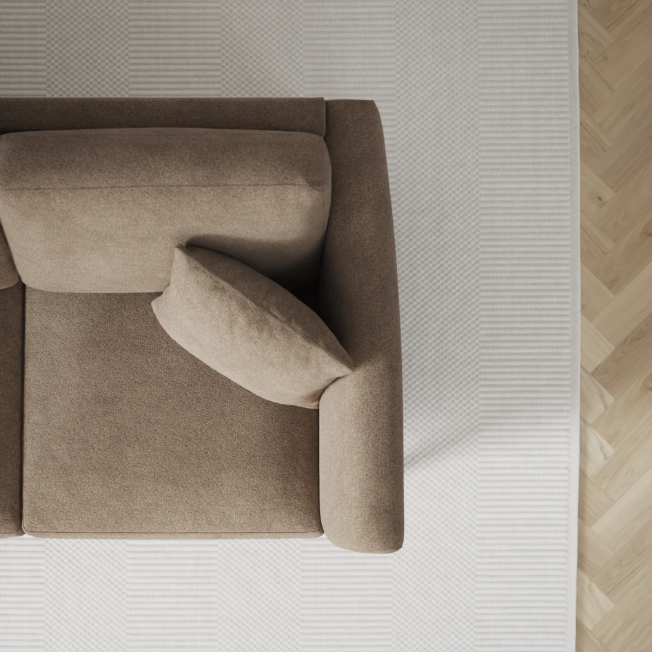 Eden - 3-sits soffa - Brun