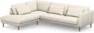 Willow - 3-sits soffa med divan vänster, fast klädsel - Vit