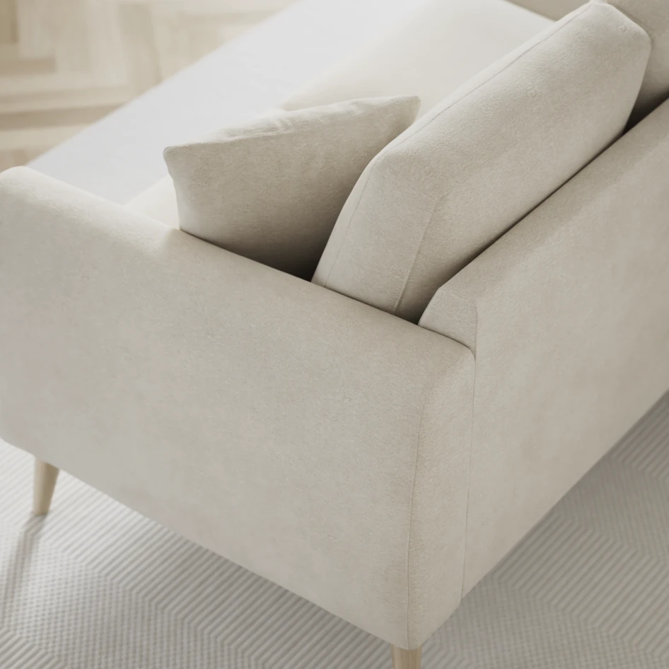 Eden - 3-sits soffa - Vit