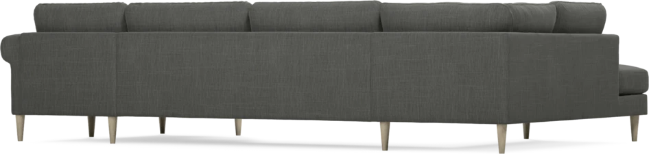Bridge - 3-sits soffa med divan vänster och schäslong höger - Grå