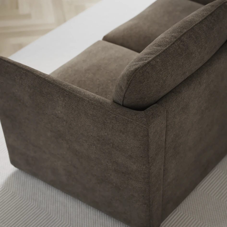 Öland - Bäddsoffa 3-sits, längsbäddad - Brun