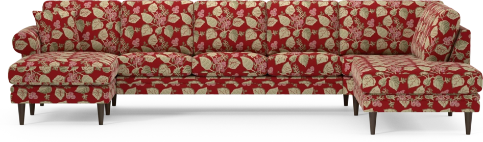 Eden - 3-sits soffa med schäslong vänster och divan höger - Flerfärgad