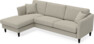 Eden - 2,5-sits soffa med schäslong - Brun