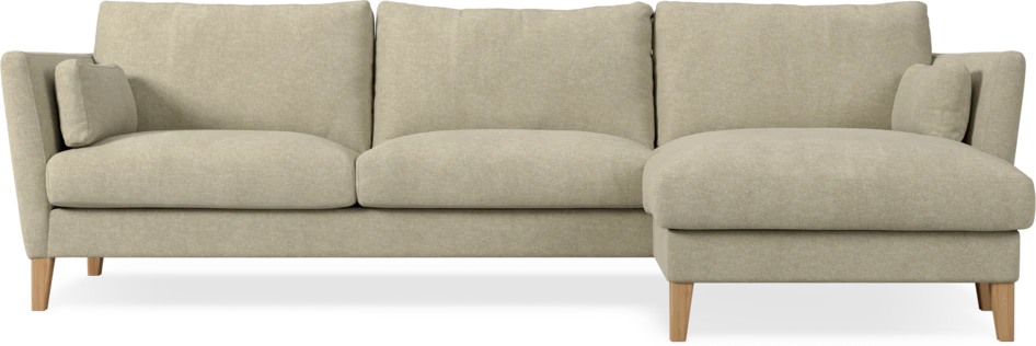 Winston - 3-sits soffa med schäslong, vändbar - Beige