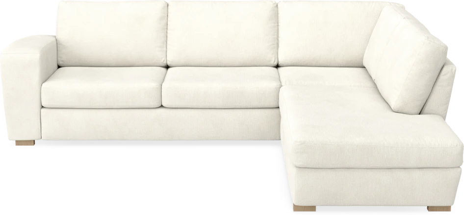 Friday - 2,5-sits soffa med divan höger - Vit