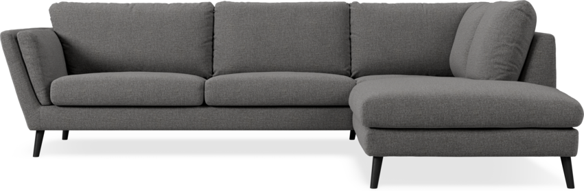 Madison Lux - 3-sits soffa med divan höger - Grå