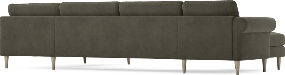Bridge - 3-sits soffa med schäslong vänster och divan höger - Grå
