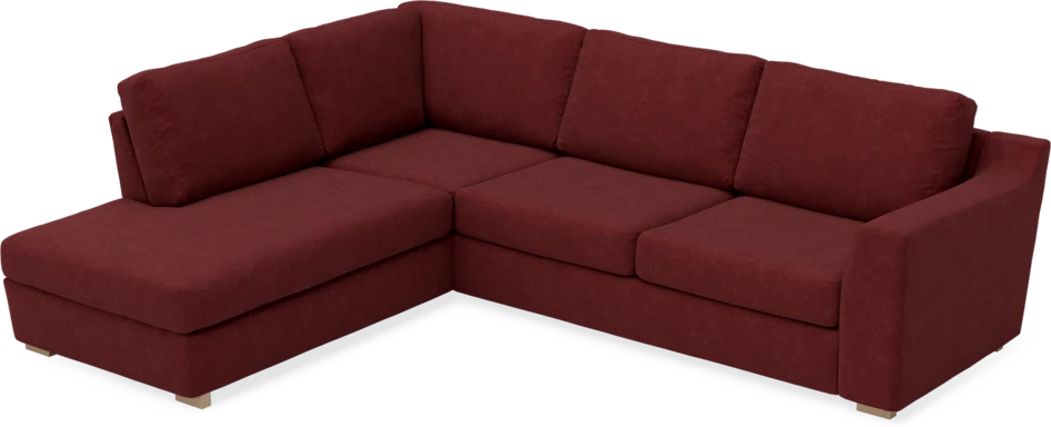 Friday - 2,5-sits soffa med divan vänster - Rosa