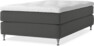 Delux Sense - Kontinentalsäng, enkelsäng 120 cm med bäddmadrass - Grå