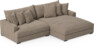 Rossi - 2-sits soffa med schäslong XL höger - Beige