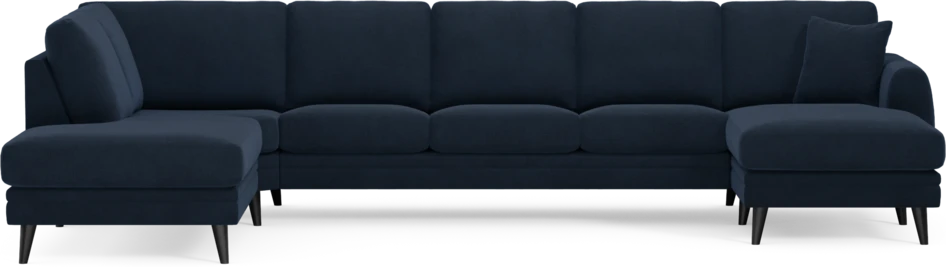 Eden - 3-sits soffa med divan vänster och schäslong höger - Blå