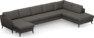 County - 4-sits soffa med schäslong vänster och divan höger - Brun