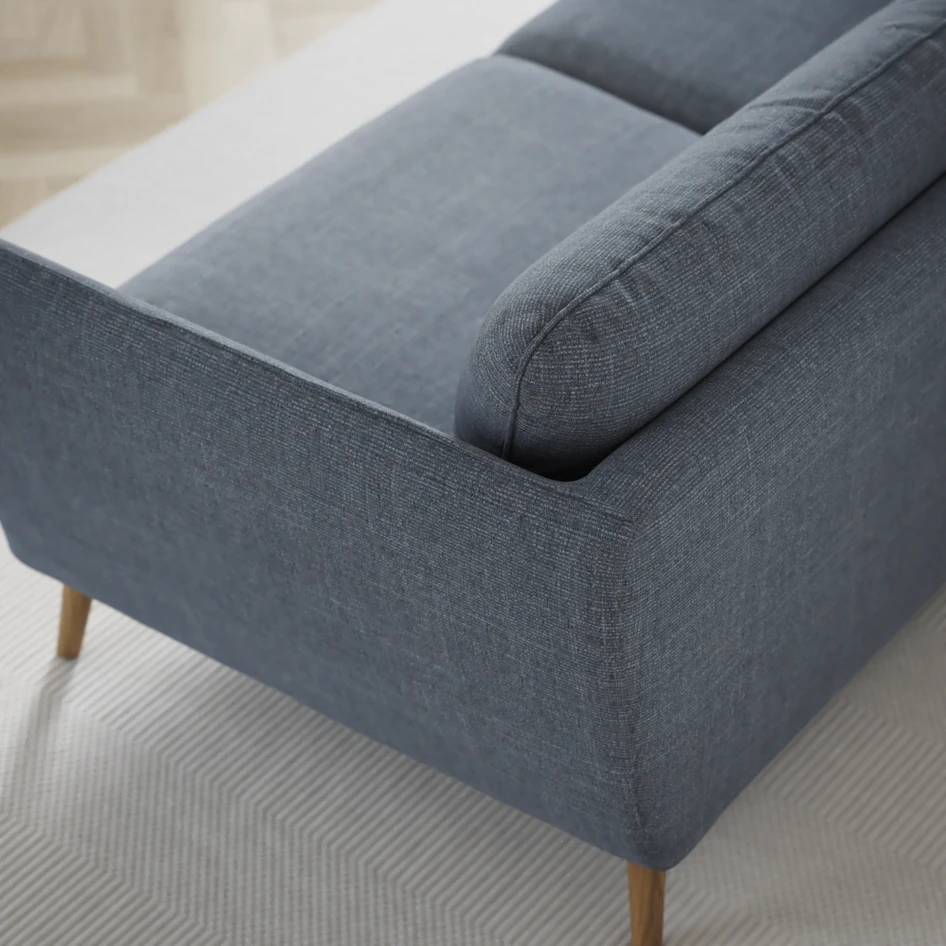 Madison - 2-sits soffa med divan vänster och schäslong höger - Blå