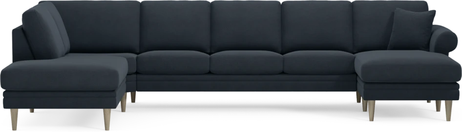 Eden - 3-sits soffa med divan vänster och schäslong höger - Blå