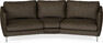 Madison - 3-sits soffa svängd, 90 cm - Brun