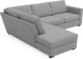 Friday - 2,5-sits soffa med divan vänster - Grå