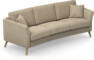 Eden - 3-sits soffa svängd - Beige
