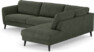 Bridge - 3-sits soffa med divan höger - Grön