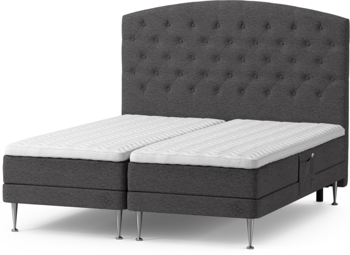 Särö Comfort, Ställbar säng, dubbelsäng med bäddmadrass och Välvd sänggavel