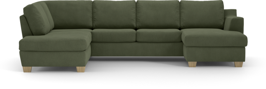 Friday - 3-sits soffa med divan vänster och schäslong höger - Grön