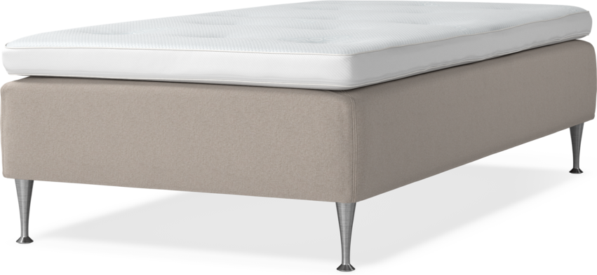 Delux Sense - Ramsäng, enkelsäng med bäddmadrass - Beige