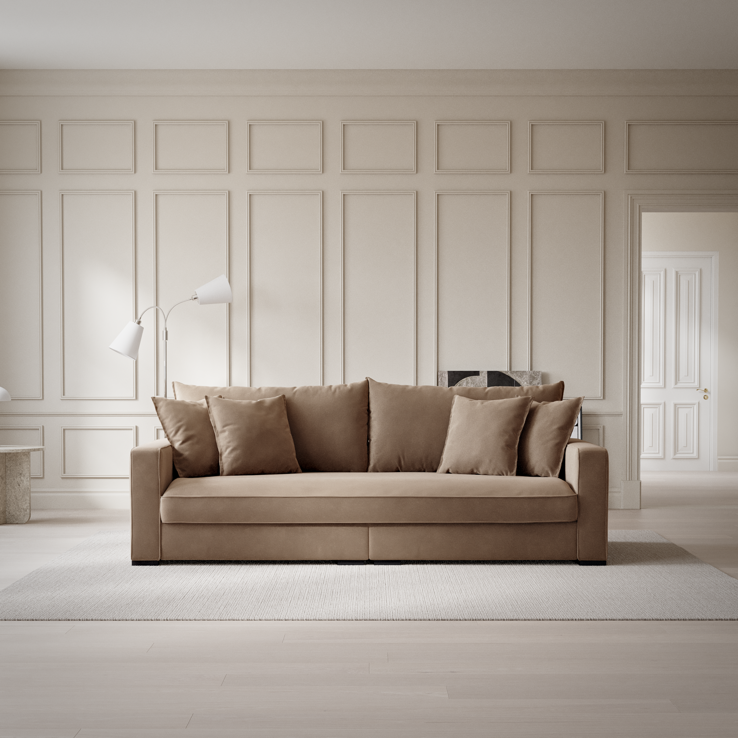 Rossi - 3-sits soffa, hel dyna - inspiration