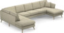 Eden - 3-sits soffa med divan vänster och schäslong höger - Beige