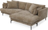 Harper - 4-sits med schäslong XL höger - Brun