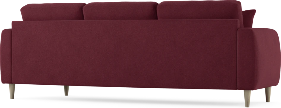 Eden - 3-sits soffa svängd - Röd