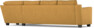 Friday - Hörnsoffa, 3+2-sits - Gul