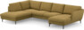 Madison Lux - 2-sits soffa med divan vänster och schäslong höger - Gul