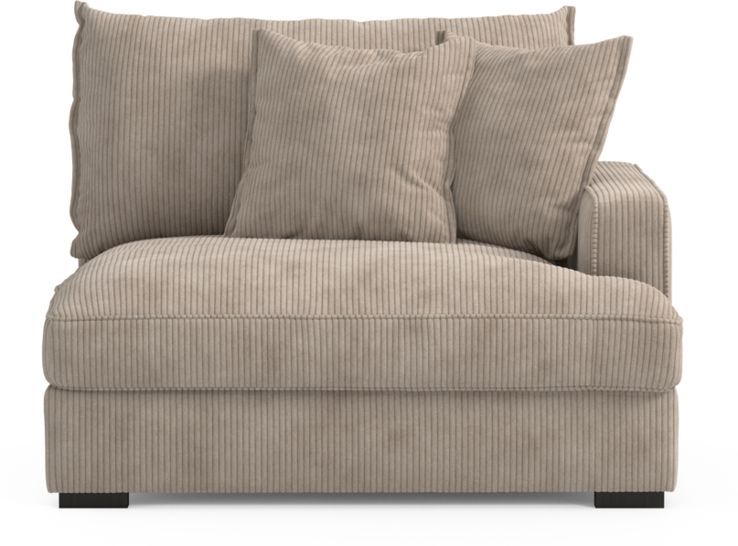Rossi - 1,5-sits med armstöd höger - Beige