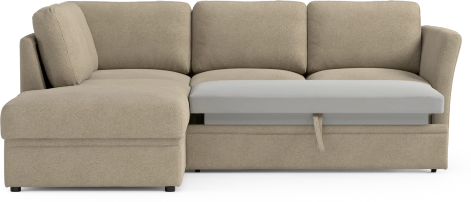 Öland - Bäddsoffa med divan vänster - Beige