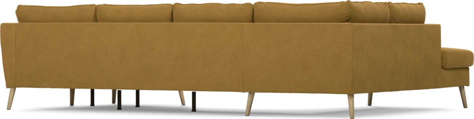 County - 3-sits soffa med divan vänster och schäslong höger - Gul